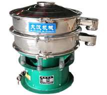 不銹鋼旋振篩為不銹鋼材質(zhì)振動(dòng)篩,子母網(wǎng)分離式網(wǎng)架,底座為碳鋼材質(zhì)。